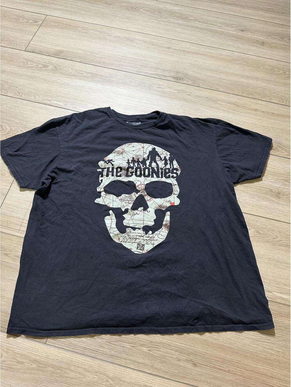 The Goonies Black Graphic Skull T-Shirt Size 2XL